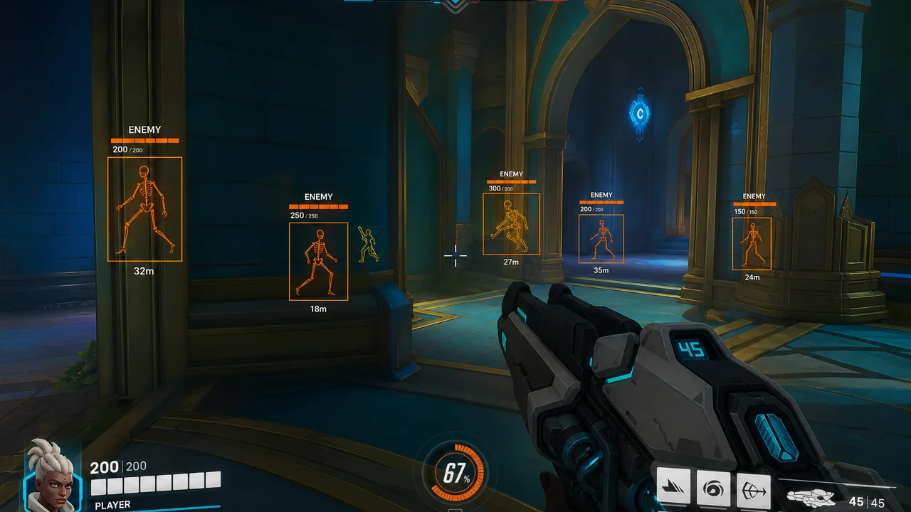 Overwatch 2 Hacks 2026 feature overlay in a Competitive match